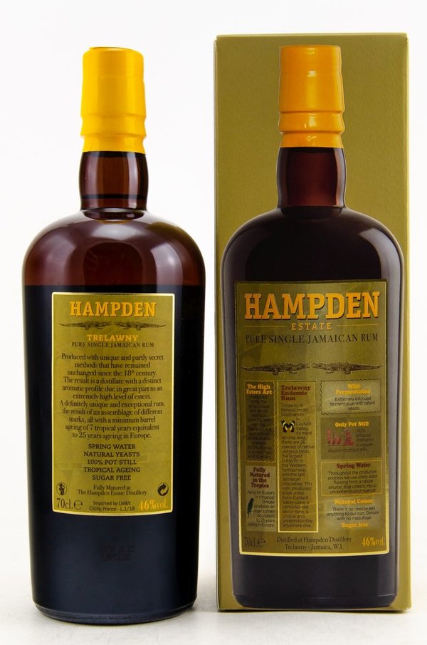 HAMPDEN - Pure Single Jamaican Rum 46% - BATCH 1