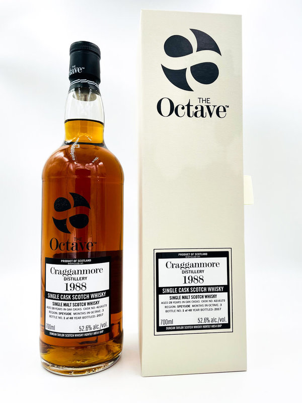 Cragganmore 1988/2017 -  Sherry Octave Finish - The Octave Duncan Taylor