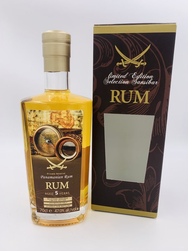 Panama Rum 5 Jahre - Sansibar Label