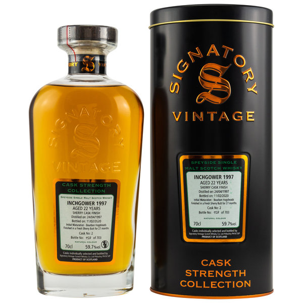 Inchgower 1997/2020 - Sherry Butt Finish - Signatory Vintage Cask 2