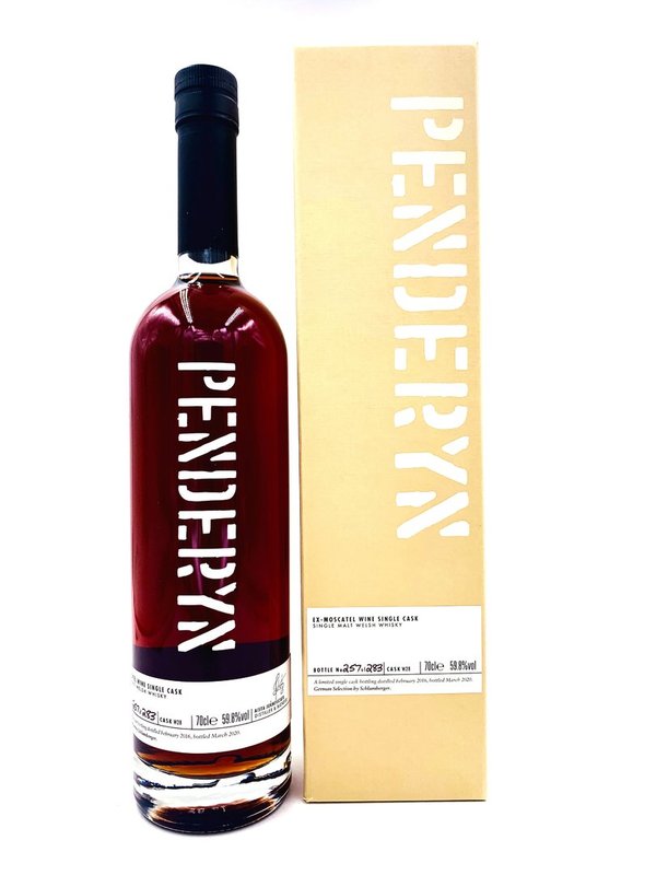 Penderyn 2016/2020 - Ex-Moscatel Wine Cask W28 - German Selection by Schlumberger