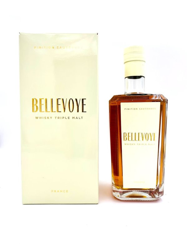 Bellevoye Blanc - Le Whisky de France - Cru Classé Sauternes Fässern - Triple Malt Whisky