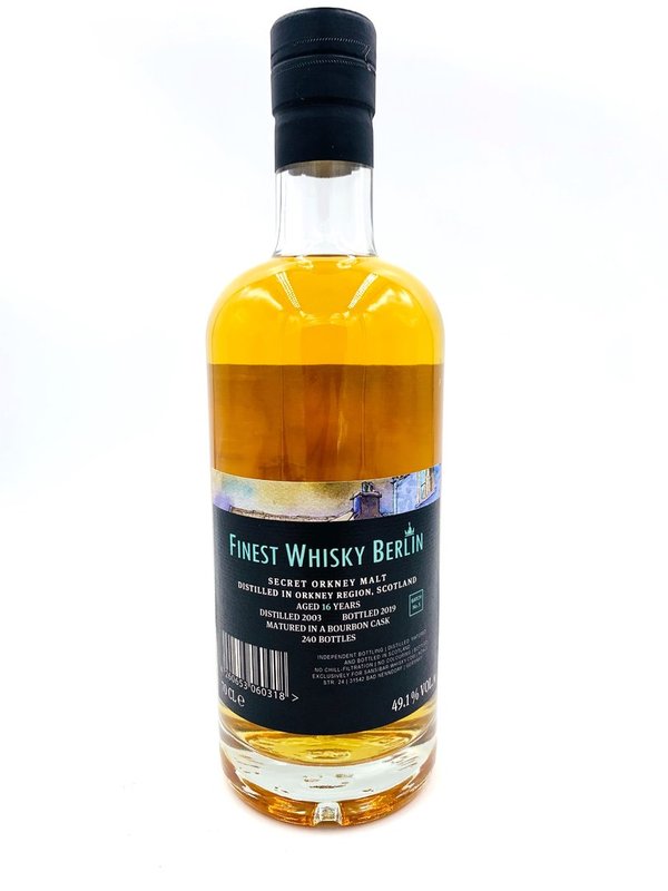 Secret Orkney Malt 2003/2019 - Sansibar - Bourbon Cask - Finest Whisky Berlin