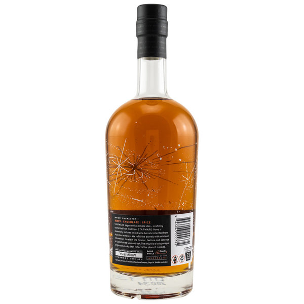Starward Nova - Australian Single Malt Whisky - ehemalige australische Rotweinfässer
