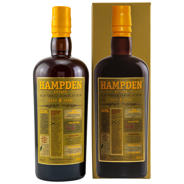 HAMPDEN - 8 Jahre - Pure Single Jamaican Rum 46%