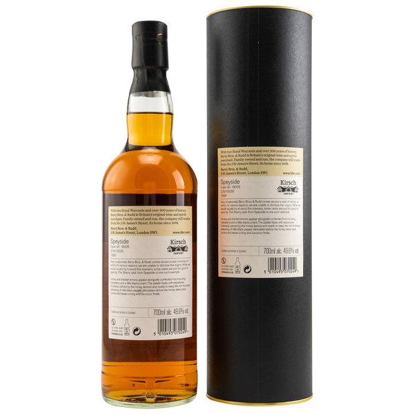 Secret Speyside 1990/2020 - Red Bordeaux Wine Cask (Finish) - Cask 18005 - Berry Bros and Rudd (BR)