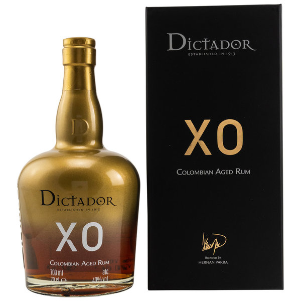 Dictador XO Perpetual - Colombian Rum - goldene Flasche