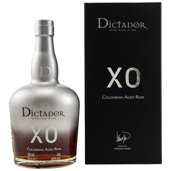 Dictador XO Insolent - Colombian Rum - silberne Flasche