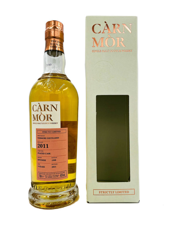 Tormore 2011/2021 - 9 Jahre - Peated Cask - Càrn Mòr (CM) - Strictly Limited Edition