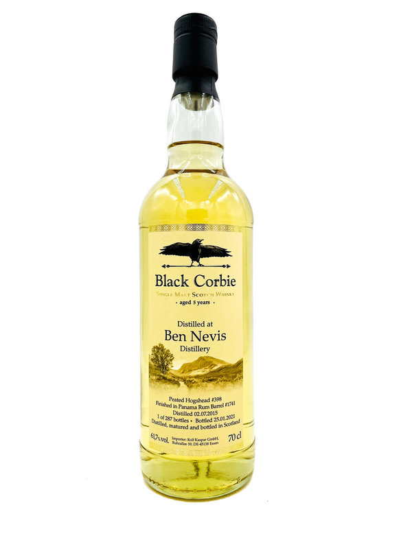 Ben Nevis 2015/2020 - Ex Bourbon Hogsead - Panama Rum Finish - Black Corbie - Rolf Kaspar GmbH (RK)