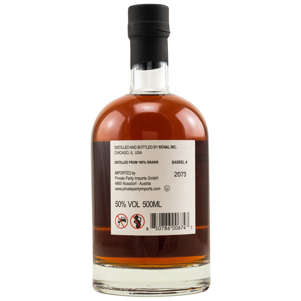 KOVAL - Single Barrel Bourbon Whiskey - Cask 2073 - Distillery Limited Edition - Kirsch exclusive