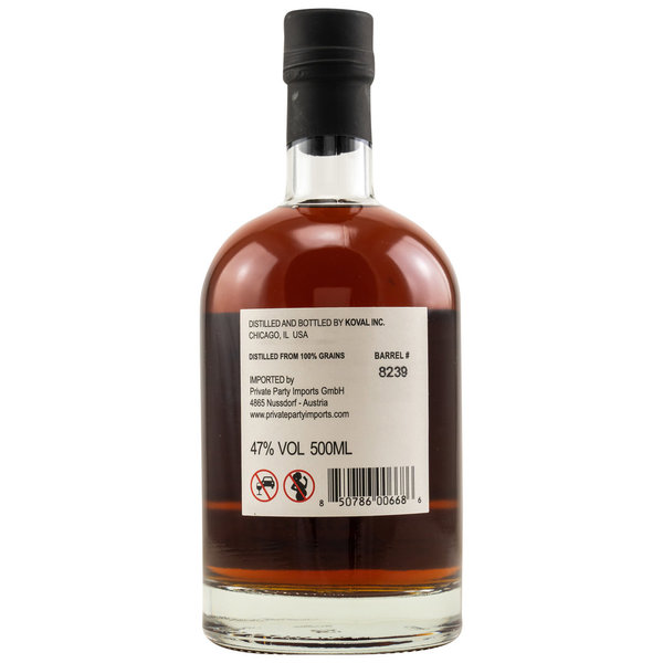 KOVAL - Single Barrel Wheat Whiskey - PX Sherry Cask 8239 - Distillery Limited Edition - Kirsch
