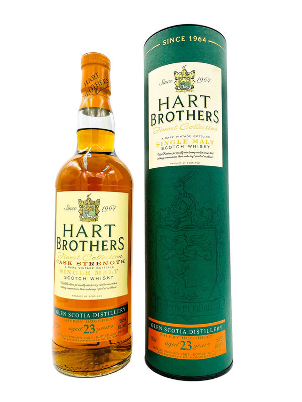 Glen Scotia 1992/2015 - 23 Jahre - Sherry Hogshead - Finest Collection - Hart Brothers (HB)