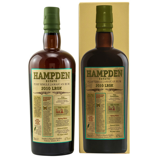 Hampden 2010/2021 LROK - 11 Jahre - Pure Single Jamaican Rum - 47%