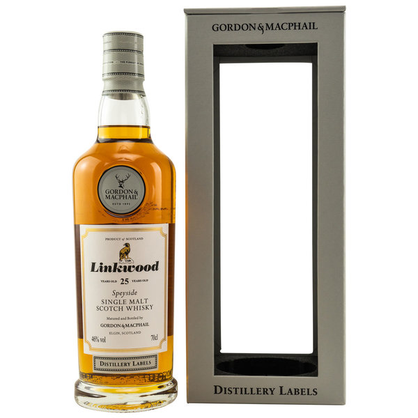 Linkwood 25 Jahre - Bourbon & Sherry-Casks - Gordon & MacPhail - Distillery Labels