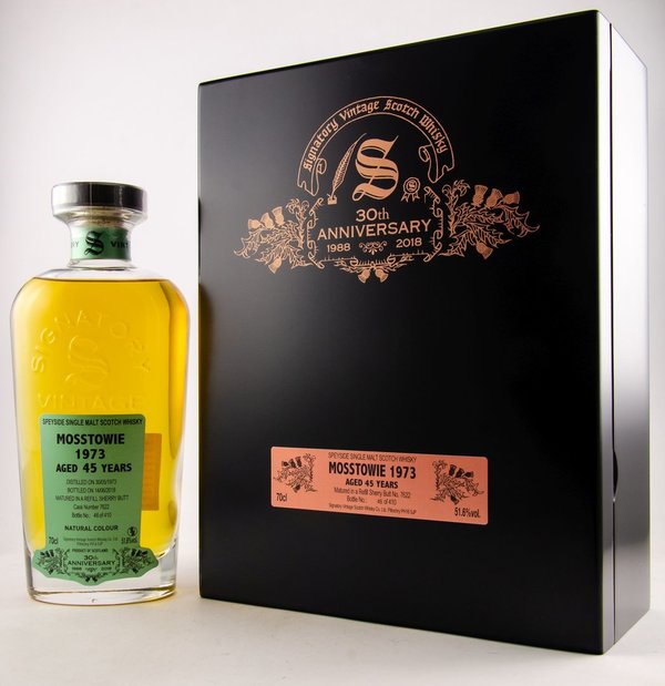 Mosstowie 1973/2018 - Refill Sherry Butt 7622 - 30th Anniversary Signatory Vintage (SV)