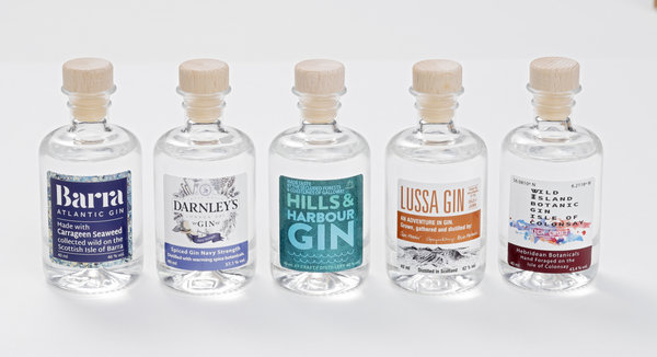 GIN TASTING BOX „The Shore“ - 5 Scottish Dry Gins inspired by the Sea