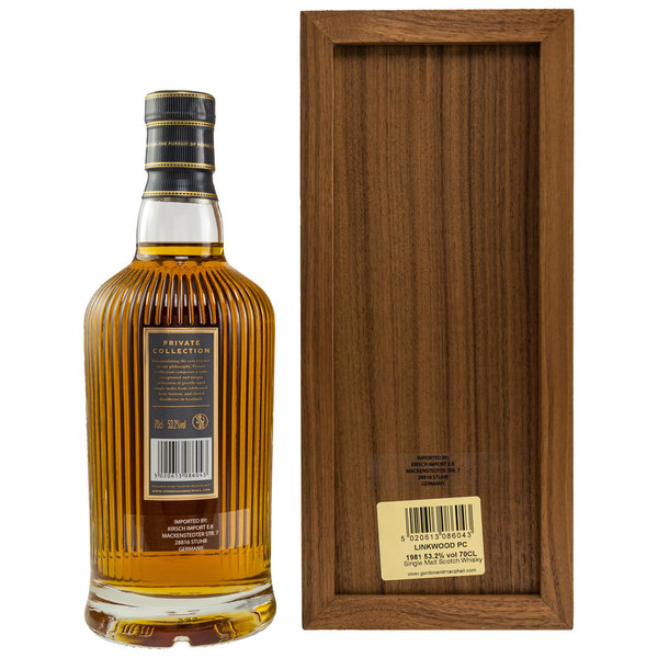 Linkwood 1981/2021 - Private Collection - Cask 4958 - Gordon & MacPhail (G&M)