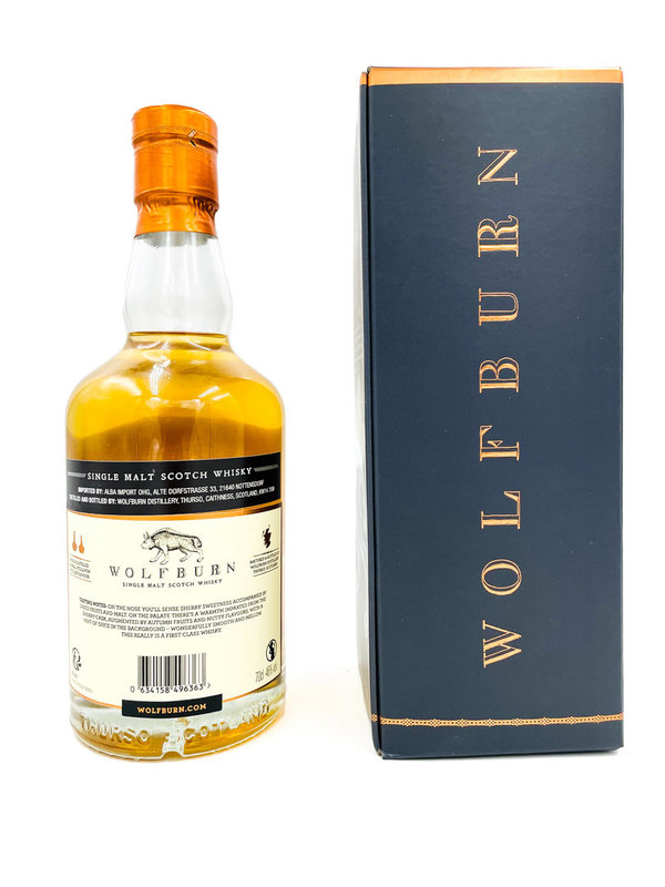 Wolfburn Aurora - Sherry Oak - 1st Fill Bourbon & Oloroso Sherry Hogsheads - neue Edition
