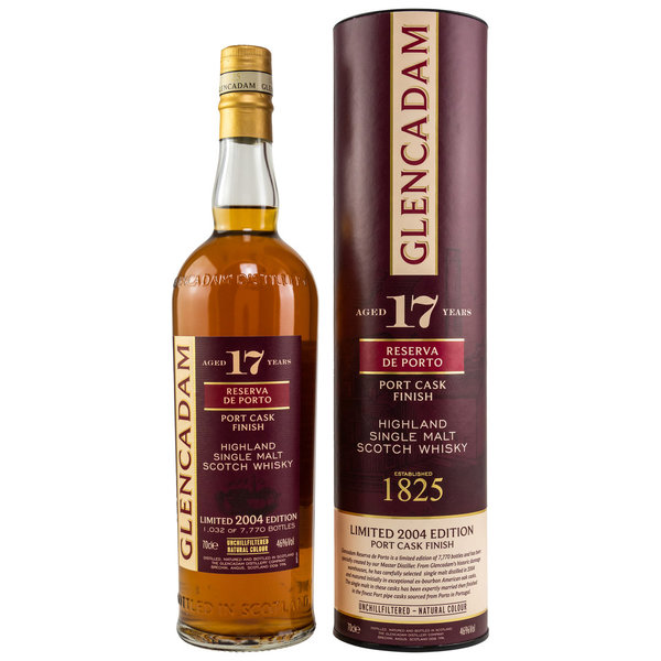 Glencadam 17 y.o. - Triple Cask Portwood Finish – Limited Edition Highland Single Malt Scotch