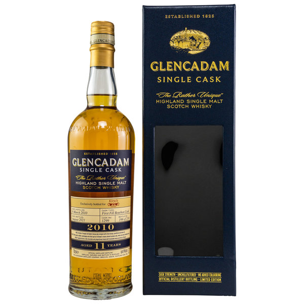 Glencadam 2010/2021 - The Rather Unique - First Fill Bourbon Cask 1299 - Kirsch exclusive