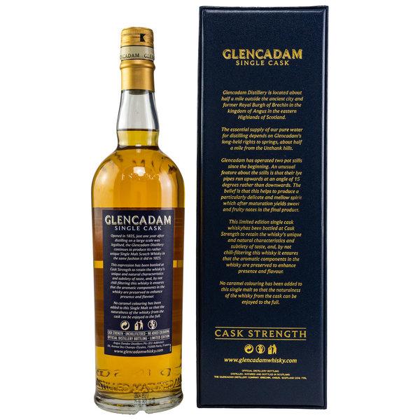 Glencadam 2010/2021 - The Rather Unique - First Fill Bourbon Cask 1299 - Kirsch exclusive