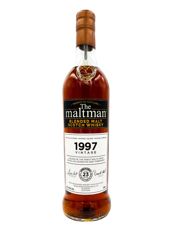 Blended Malt 1997/2021 - 23 Jahre - The Maltman -  Macallan, Tobermory, Deanston