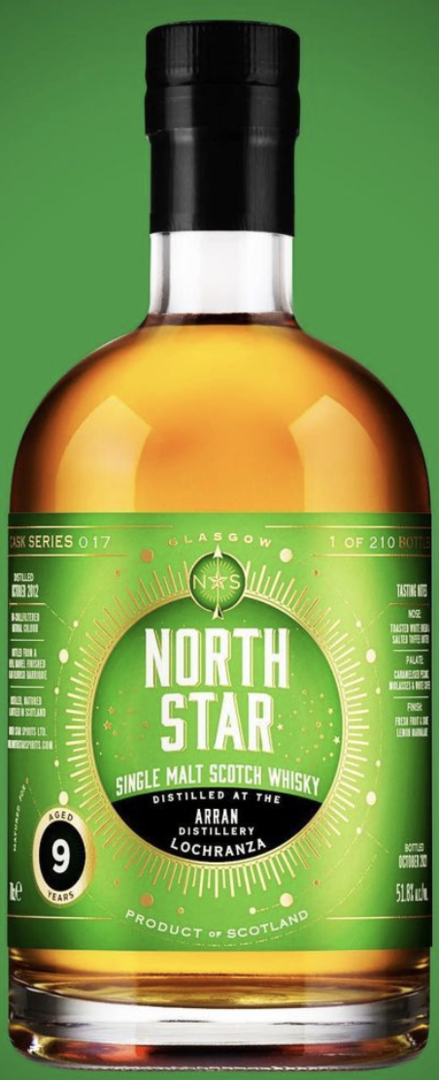 Arran 2012/2021 9 Jahre - Oloroso Sherry Finish - North Star Spirits (NSS) - Cask Series 017