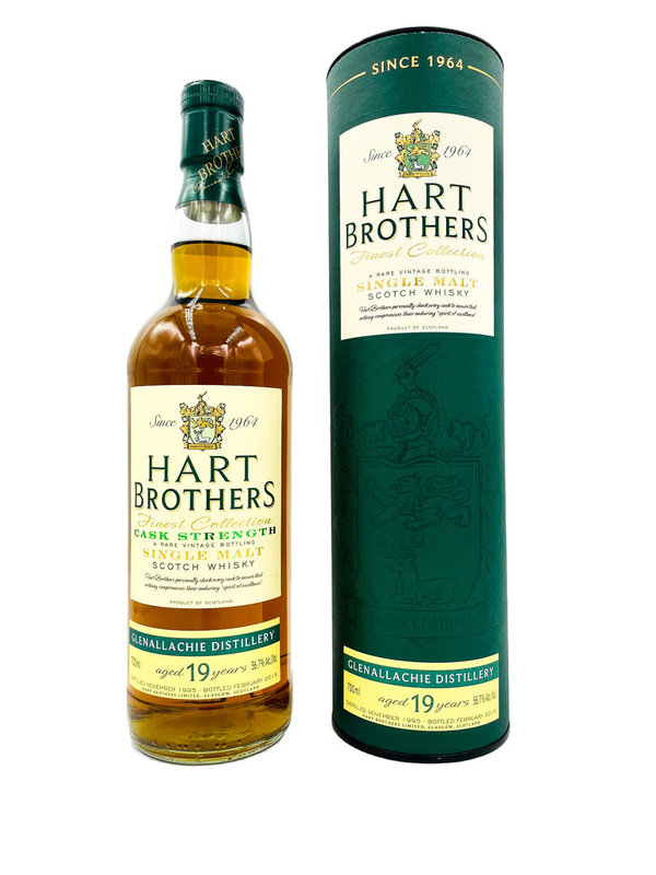 Glenallachie 1995/2015 - 19 Jahre - American Oak Cask - Finest Collection - Hart Brothers (HB)