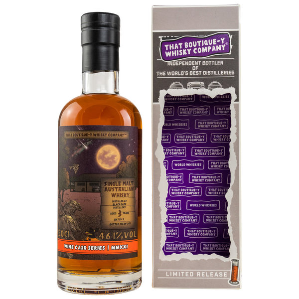 Black Gate 3 y.o. - Batch 2 - That Boutique-Y Whisky Company (TBWC) - Wine Cask Series