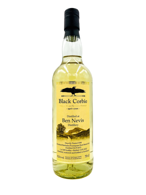 Ben Nevis 2015/2022 - Ex Peated HHD - Foursquare Rum Finish - Black Corbie - Rolf Kaspar GmbH (RK)