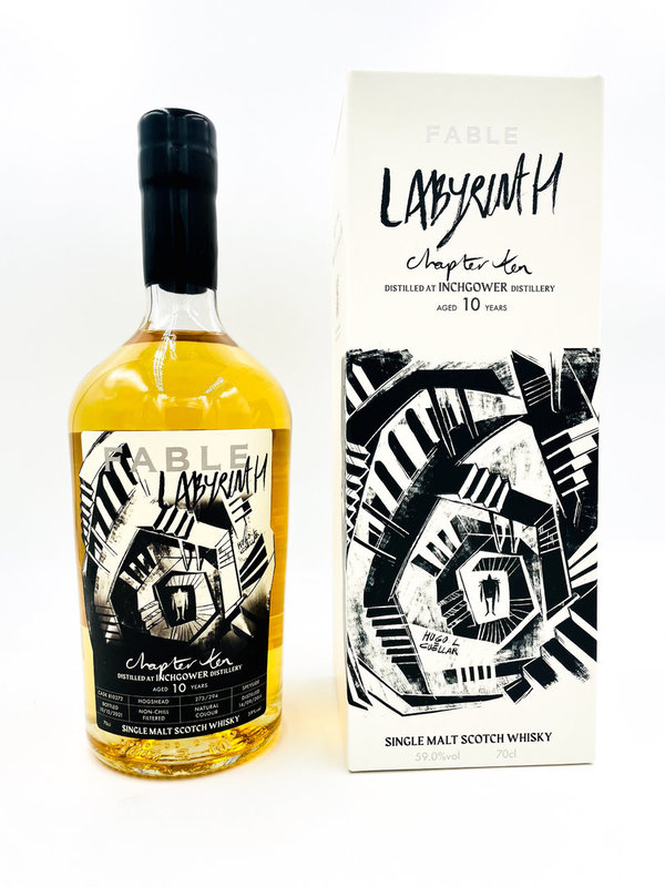 Inchgower 10 Jahre - Fable Whisky - Chapter Ten Labyrinth - Hogshead - Cask 810272