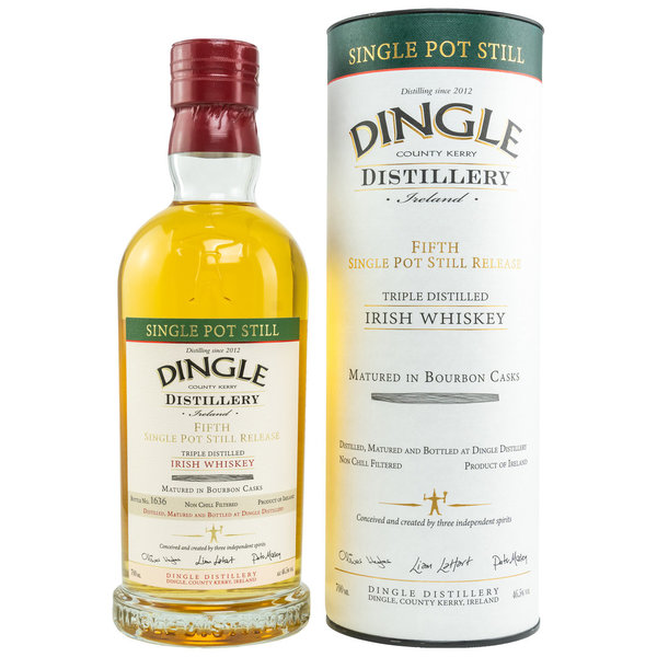 Dingle - Fifth Single Pot Still Release - Bourbon Casks - Triple Distilled Irish Whiskey