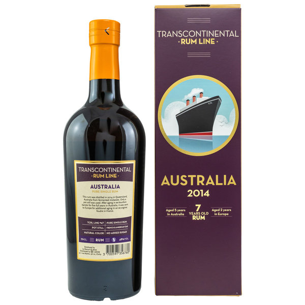 Australia 2014/2021 - 5y Australia aged 2y Europe aged - Transcontinentel Rum Line