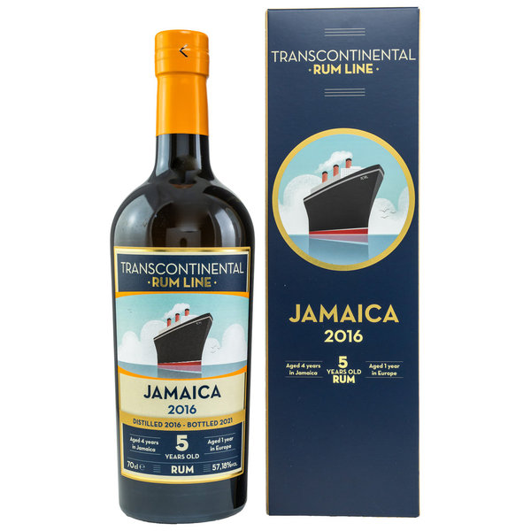Jamaica 2016/2021 - 4y tropical aged 1y Europe aged - Transcontinentel Rum Line