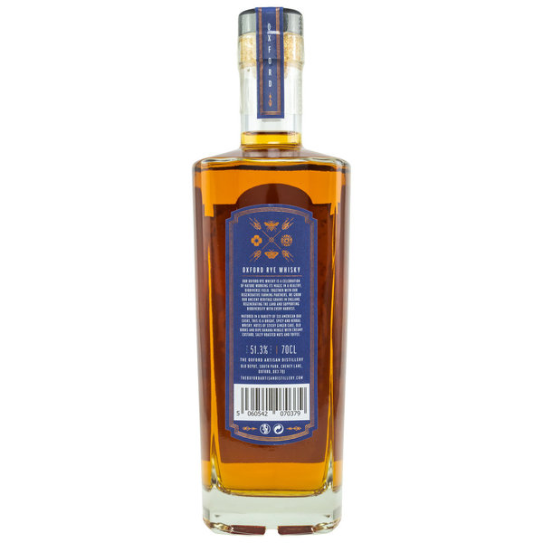 Oxford Rye Whisky Batch #4 – The Graduate - American Oak Casks