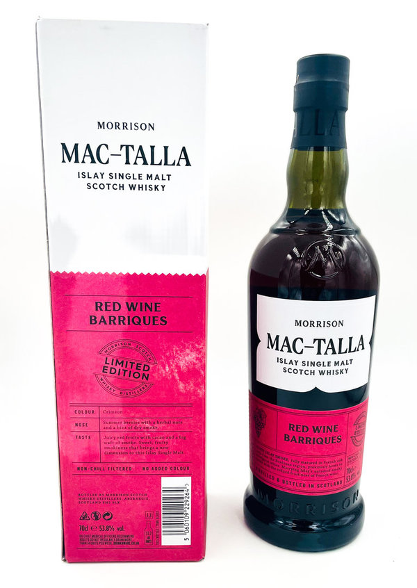 Mac-Talla - Red Wine-Barriques - Cask Strength - Islay Single Malt Whisky