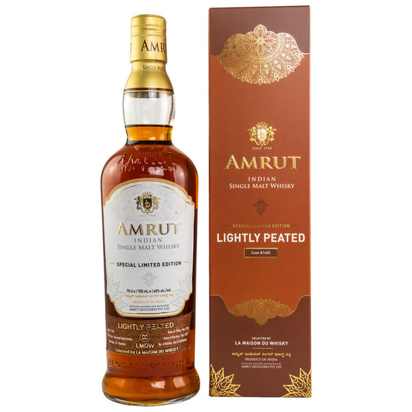 Amrut 2014/2021 - 6 y.o. - LMDW - Ex-Bourbon Lightly Peated Conquete #1405