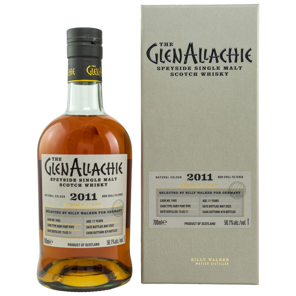 GlenAllachie 2011/2022 - Ruby Port Pipe 7450 - Germany exclusive