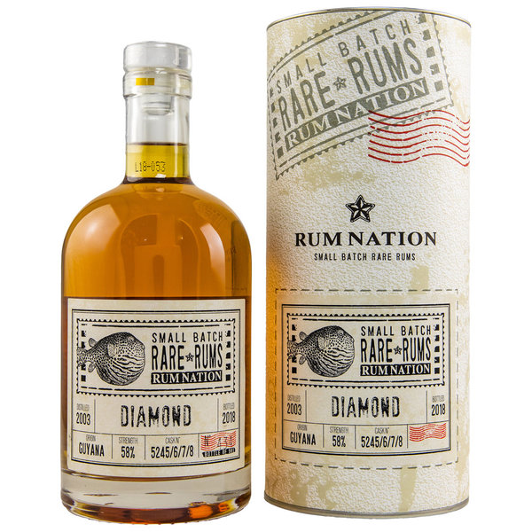 Diamond SXG 2003/2018 - 15 y.o. - Guyana Rum - Rum Nation - Small Batch Rare Rums