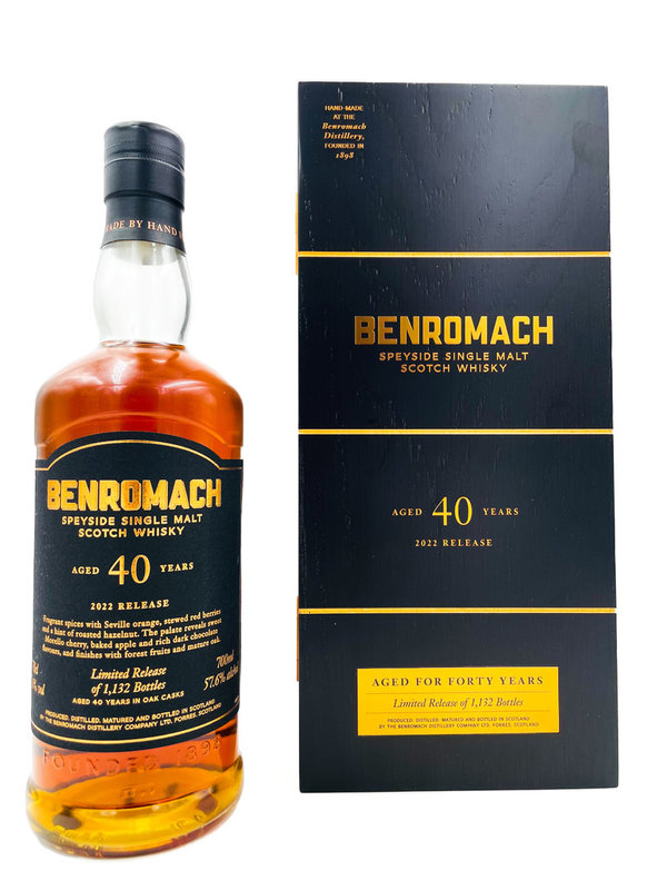 Benromach 40 Jahre - 1st Fill Sherry Casks - Edition 2022
