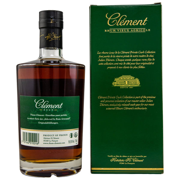 Chairman's Reserve Master Selection - CLEMENT - Rhum Agricole - Private Cask Collection for RA