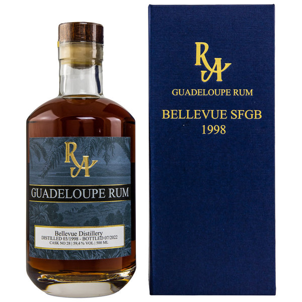 Bellevue 1998/2022 - 24 Jahre - SFGB - Single Cask #28 - Guadeloupe Rum - Artesanal