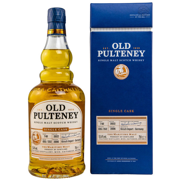 Old Pulteney 2006/2022 - 15 Jahre - American Oak Bourbon Barrel 740 - Exclusive to Kirsch Germany