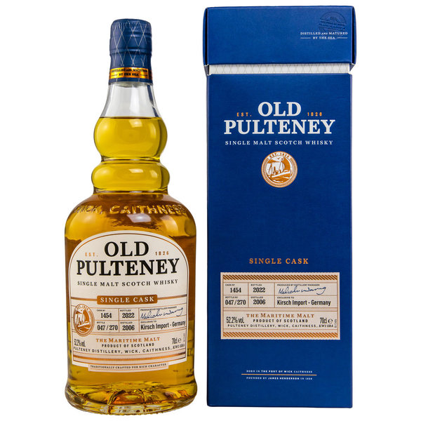 Old Pulteney 2006/2022 - 15 Jahre - American Oak Bourbon Barrel 1454 - Exclusive to Kirsch Germany