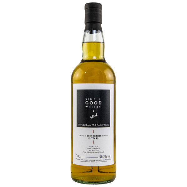 Glenrothes 2008/2021 - 13 y.o. #KI-0007 - Second Fill Sherry Butt - Simply Good Whisky - Kirsch