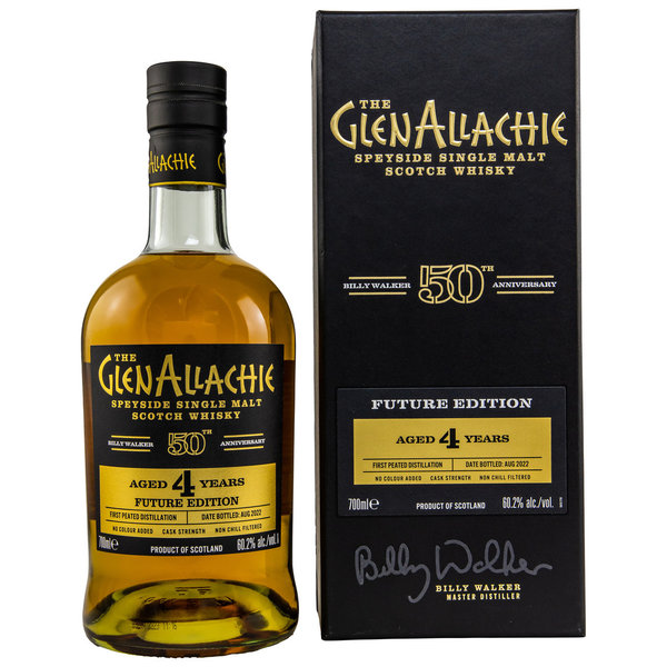 The GlenAllachie 4 y.o. - Future Edition - Bourbon, Rye, Virgin Oak - Billy Walker 50th Anniversary