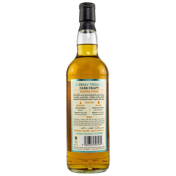 Linkwood - Madeira Finish - Cask Craft - Murray McDavid - Speyside Single Malt Scotch Whisky