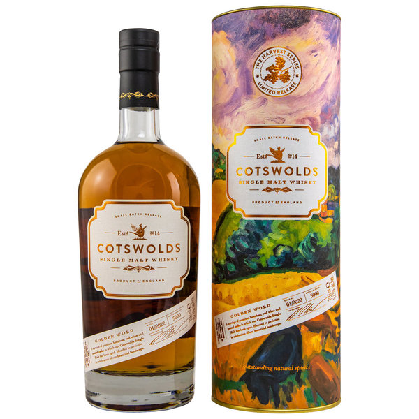Cotswolds Golden Wold – Harvest Series - First Fill Bourbon Casks, STR Red Wine Casks, Peated Casks