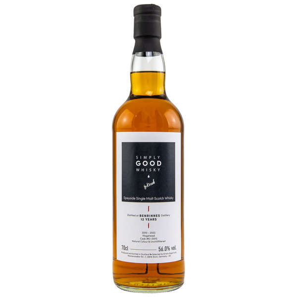 Benrinnes 2010/2022 - 12 y.o. #KI-0010 - Refill Hogshead - Simply Good Whisky - Kirsch